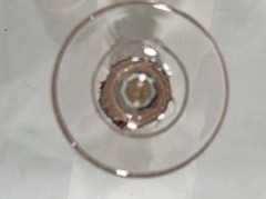 Indiana Glass Diamond Point Ruby Flash Wine Water Goblet 6oz 5.25” Tall (3)