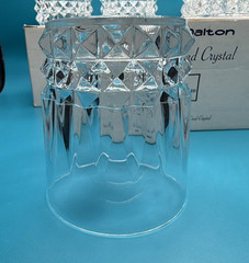 VTG Set 6 Old Fashioned #5 Bar Glasses W. M Dalton 24% French Lead Crystal w/Box