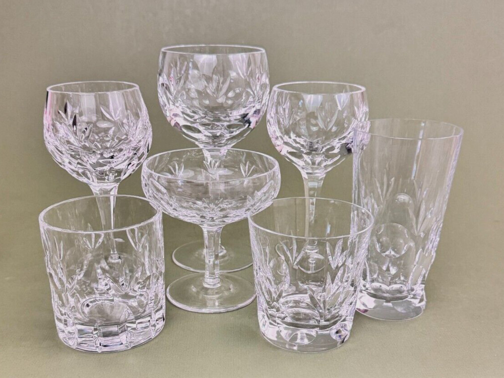 Gorham Nachtmann Bamberg Cut Crystal Goblet Wine Sherbet Tumbler Highball CHOICE