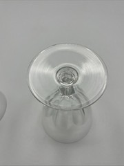 Val St Lambert Water Goblet Glass Gevary Pattern 5 1/8″ Tall Set of 4