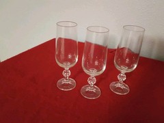 Longchamp Crystal Champagne Fluted Set of 3