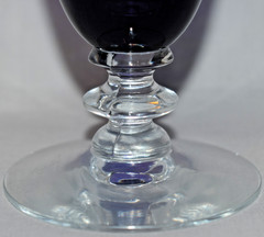 Morgantown Glass Radiant Cobalt Blue Iced Tea Tumbler Goblet 6 1/4″