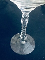 VTG. ROCK SHARPE CRYSTAL 4 ARCTIC ROSE LIQUOR COCKTAILS STEM 3005 1 ICED TEA EXC