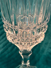 SET(S) OF 2 FOSTORIA HERITAGE CLEAR 7 1/4″ LEAD CRYSTAL WATER GOBLETS-EC (X4)