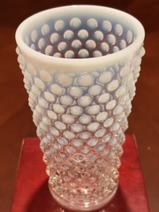 Gorgeous Fenton French Opalescent English Hobnail Flat Tumbler Set/6-6” Ex Cond