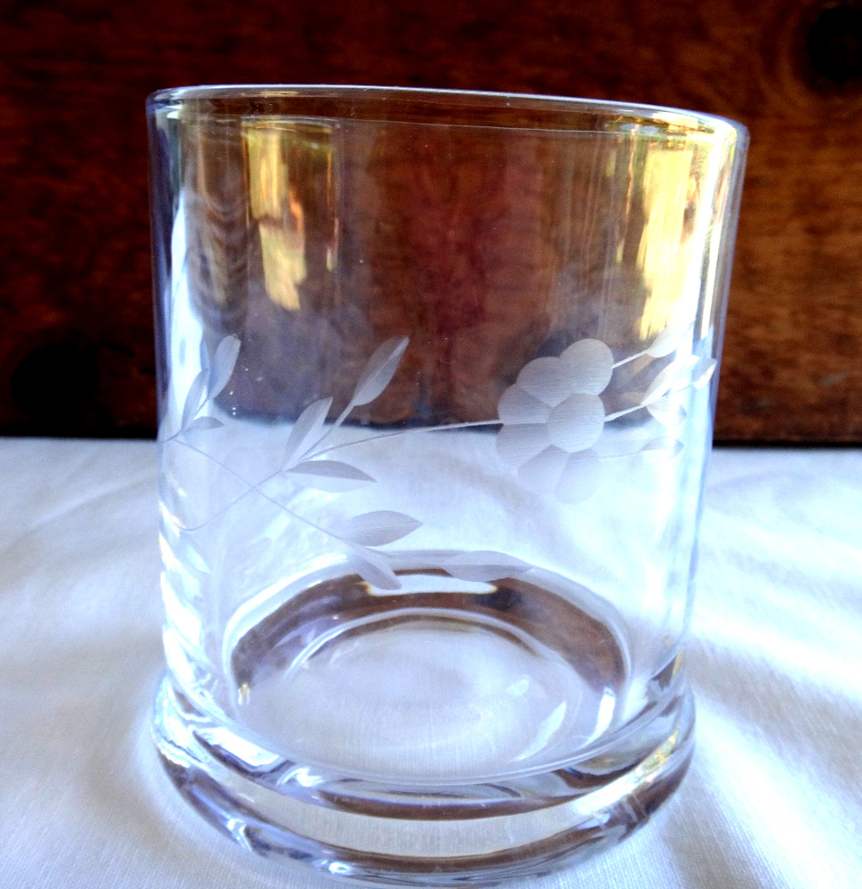 Princess House Heritage Heavy Bottom Bedside REPLACEMENT Glass (No Carafe)