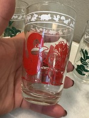 Vtg Swanky Swig Juice Glasses Set of 3 Kids Cups 3.75″Tall Elephant Cat Rabbit
