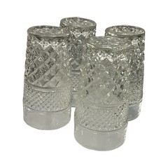 Wexford Anchor Hocking Set of 4 Flat Tumblers Glasses 5-1/4”T x 3”W 10 oz.