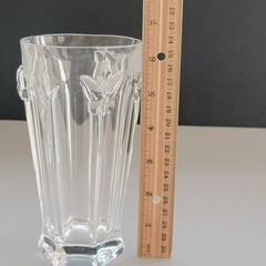 Lenox Butterfly Meadow Glass Tumbler Highball Glass, 3D Butterflies 12fl. oz.