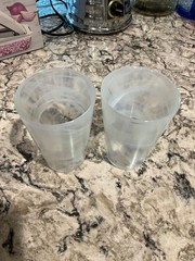 BP-SET OF TWO ALABASTRO WATER GLASSES 5 INCHES TALL