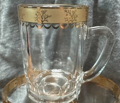 Pasabahce brand Turkish coffee or tea glasses from Turkey Set Of 3
