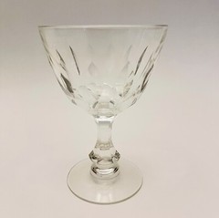 VTG Tiffin Crystal Mt. Vernon 5.8” Footed Water Glass Goblet Set Of 4 EUC