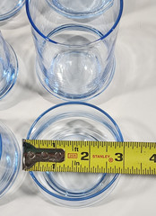 Vtg Libbey Impromtu Glasses Light Azure Blue Small Medium Large Lot of 6