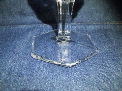 Fostoria American Sets of (4) 6 15/16″ Stemmed Goblet Hexagon Foot