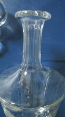 BACCARAT ORIGINAL DECANTER FRANCE STAMPED NEEDLE ETCH STEM NECK PICK 1