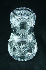Avitra Crystal TARTAN SCOTLAND Bedside Carafe with Tumbler NEW w Sticker