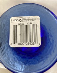 Libbey Blue Footed Pedestal Water Wine Drinking Glasses/Goblets – Lot Of Two