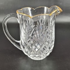 Dublin Shannon Crystal Pitcher 46oz 4 Highball Glasses 10oz Godinger Drinkware