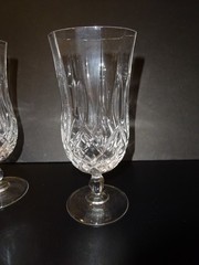 Longchamp Cristal d’Arques France 24% Lead Crystal Goblets Glasses Brilliant C40
