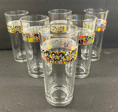 Set/6 – 8oz. Clear Drinking Glasses – Traditional Ethiopian/Eritrean Glass Cups