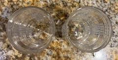 Ralph Lauren Crystal Glen Plaid High Ball Glasses 6.25″ EUC Set Of 2. Old Money
