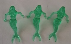Set of 6 Mermaid Rim Hugger Barware Accessories for Cocktails and Parties