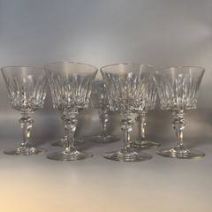 Baccarat Buckingham Crystal Water Goblets Set of 7 Cut Crystal 6” France