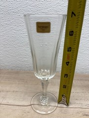 Vtg Set Of 4 Meridien Luminarc Crystal Champagne Glasses 5.5oz Made In France