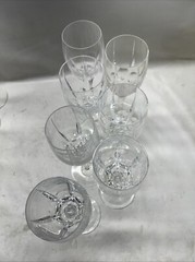 Mikasa Arctic lights Crystal Set Of 7 Wine Glasses 8 1/4 In