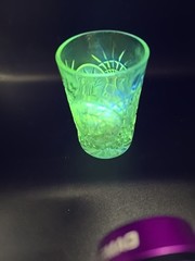 Vintage 1970s Fostoria Glass STOWE Clear Pinwheel Highball Tumbler 5″ GLOWS!