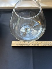 Graceful, Large Hand Blown Crystal Glass Brandy Snifter~Tip Jar~Centerpiece