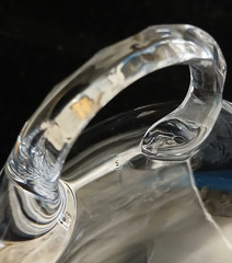 Set of 2 Vintage Clear Crystal Punch Cups Paneled Cut