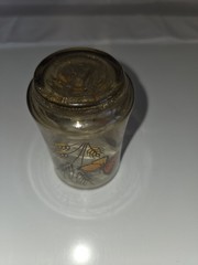 Vtg MTM Libby 3.75″ Juice Glass Monarch Butterflies Brown Wheat Retro Decor A10
