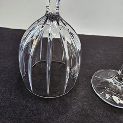 2 Waterford Marquis Omega 8.5″ Tall Wine Crystal Goblet Glasses
