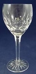Waterford Ballymore Group of 2 Water Goblets Clear Cut Crystal Multisided Stem