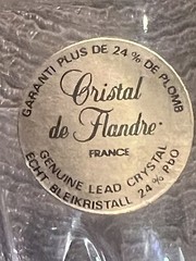 Lot 4 Cristal De Flandre Salzburg Wine Glasses Set Crystal Clear Stemware France