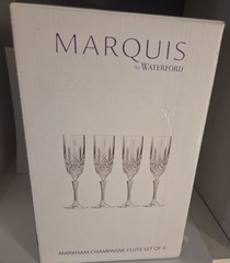 Waterford Marquis Markham Champagne Flutes Set Of 4. NIB
