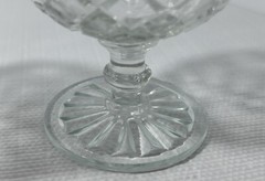 4 Waterford Clear by Anchor Hocking VTG EAPG Champagne/Sherbet Depression Dish