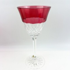 NEW Waterford Crystal Glendora Pink Goblet Wine Glass 8 3/4″ John Connolly 2005