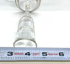 Vintage B-I sterling Silver Etched Crystal Cordial Glasses 4 Vodka shot