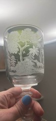 Gillinder & Sons No. 14 EAPG Deer & Dog Hunting Scene Goblets Set of 10 Antique