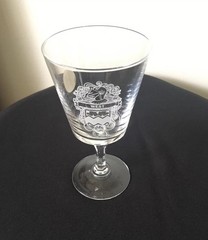 12 MCM Bleikristall Lead Crystal Goblets Various Family Crests/ Knights