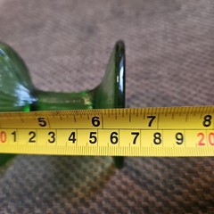 2 FTD Green Leaf Textured Glass 1975 Goblets 6.5×4 3/8″~ 2 SHADES OF GREEN