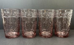 Set of Four, Pioneer Woman, Amelia, Rose Glass Tumbler