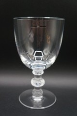 Lalique Crystal Saint Hubert Tall Water Goblet 6 5/8 Inches France.