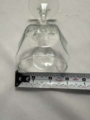Libbey Chilvalry Clear Wine Goblet Glass Set of 5 stemware 5 1/4” Textured RARE