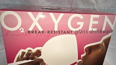 LENOX O2XYGEN Break-Resistant Balloon Glasses Oxygen Unbreakable Set of 4 in Box