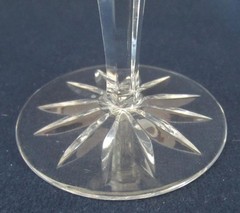 *Gorham Rosewood Wine Older 1950s Cut Lead Crystal 5 1/2″ Excellent Condition