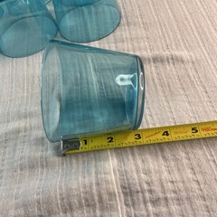 Littala Kartio Sea Blue Glass Tumbler Tapio by Man Franck Eight Glasses