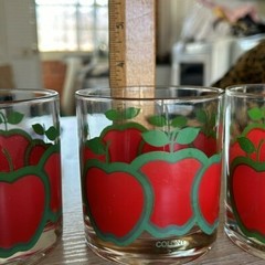 Vintage Mid Century Colony Apple Old Fashioned Bar Cocktail Glasses – Set of 3